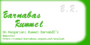 barnabas rummel business card